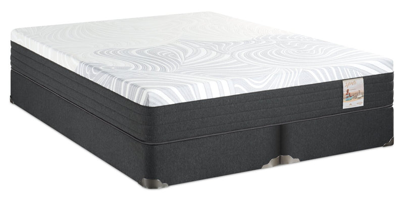 Ensemble matelas ferme à plateau-coussin dans une boîte Spa 10 de Springwall pour très grand lit