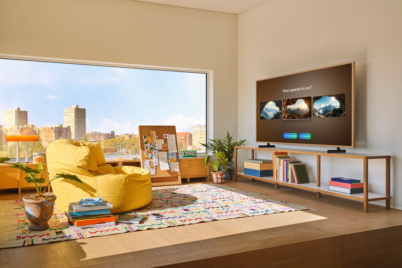 Téléviseur intelligent QLED The Frame SAMSUNG LS03F UHD 4K de 50 po avec Vision AI (QN50LS03FAFXZC) - modèle 2025