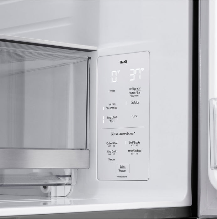 Réfrigérateur LG MAXMC à 4 portes de 29 pi³ et de 36 po à profondeur standard - LF29S9730S