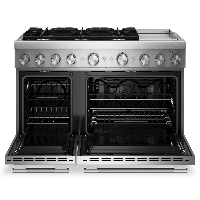 Cuisinière hybride KitchenAid de 6,3 pi³ à 6 brûleurs avec plaque chauffante - acier inoxydable - KFDD948SSS