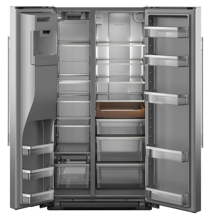 Réfrigérateur KitchenAid de 29 pi3 et de 36 po - acier inoxydable résistant aux traces de doigts - KRSF536RPS 