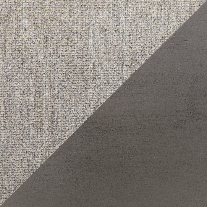 Chaise de salle à manger Krew de hauteur comptoir en tissu de polyester et en mélamine avec dossier en échelle - grise