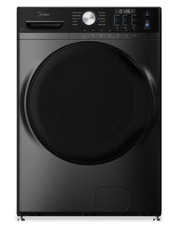  Laveuse Midea à chargement frontal de 5,2 pi³ avec soin à la vapeur – gris – MLHW52S7AGG
