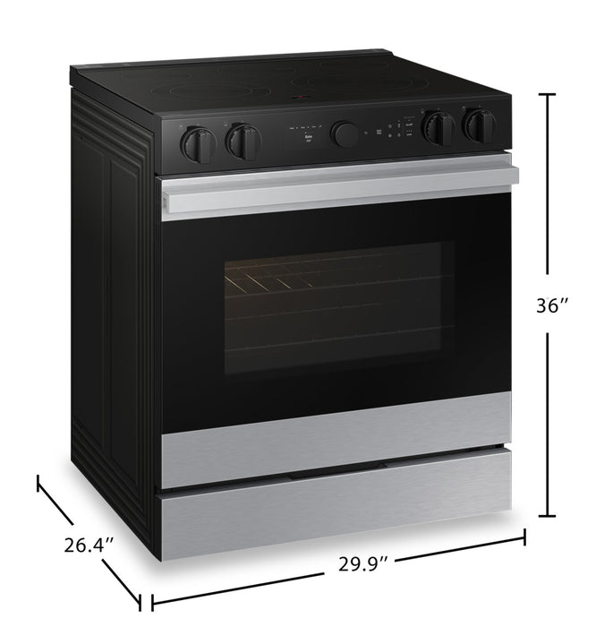 Cuisinière intelligente électrique encastrée Samsung de 6,3 pi³ avec caméra de four - acier inoxydable - NSE6DG8700SRAC