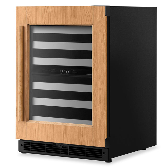 Refroidisseur à vin sous le comptoir KitchenAid de 24 po avec extension complète – panneau personnalisable - KUWR324SPA