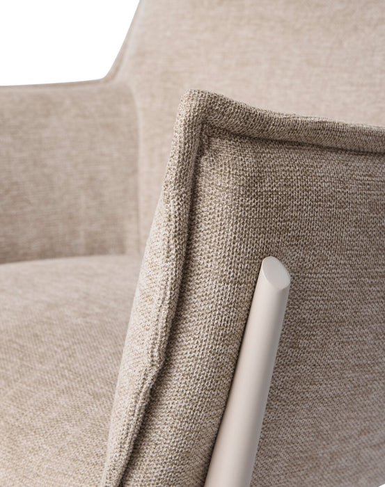 Fauteuil d’appoint Tori de 32,68 po en tissu avec armature en métal - sable