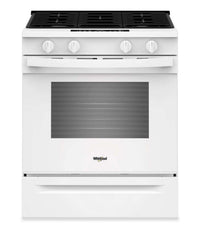Cuisinière à gaz intelligente Whirlpool de 30 po, 5,0 pi³ avec cuisson à air - blanc - WSGS4530TZ