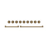 Ensemble de poignées et de boutons Thor Kitchen bronze brossé pour cuisinière de 48 po - CKA-RG48-BRZ