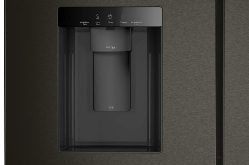 Réfrigérateur Whirlpool de 29 pi3 et de 36 po à portes françaises - acier inoxydable noir résistant aux traces de doigts - WRMF3536SV