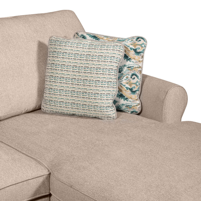 Sofa-lit sectionnel enveloppant de gauche Haven de Scott Living 3 pièces en tissu de chenille avec rangement - taupe 