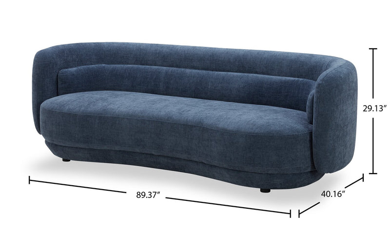 Sofa Davvero - bleu marine 
