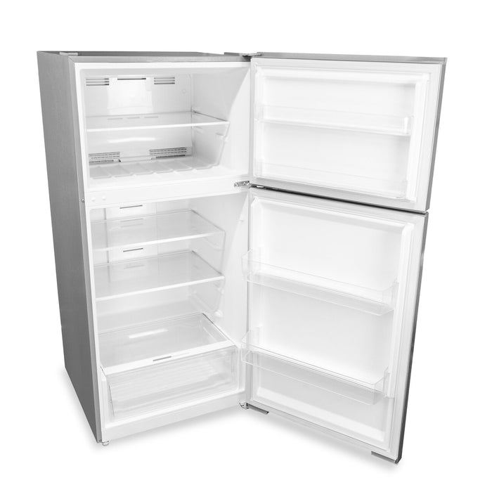 Réfrigérateur Danby de format appartement de 14,2 pi3 et de 27,56 po à congélateur supérieur - acier inoxydable - DFF142E1SSDB 