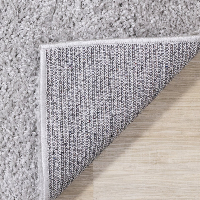 Carpette à poil long Pascal grise - 5 pi 3 po x 7 pi 7 po