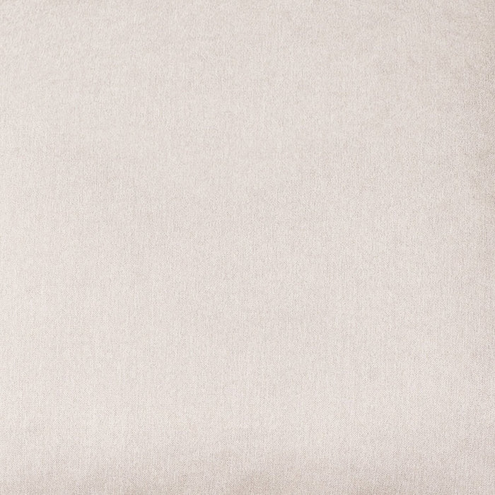 Sofa sectionnel modulaire Eclipse 6 pièces en tissu d’apparence lin avec poufs et coussins réversibles en duvet et plumes - blanc lin