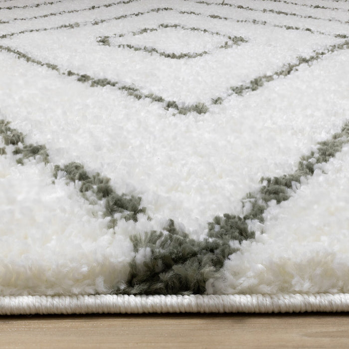 Carpette à poil long Pascal multicolore - 7 pi 10 po x 10 pi 6 po
