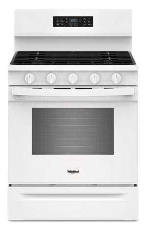 Cuisinière à gaz Whirlpool de 5,0 pi3 avec cuisson à air – blanche - WFGS5730SW