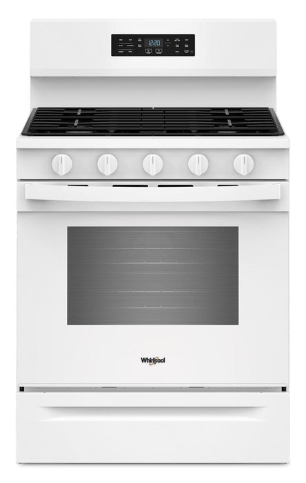 Cuisinière à gaz Whirlpool de 5,0 pi3 avec cuisson à air – blanche - WFGS5730SW