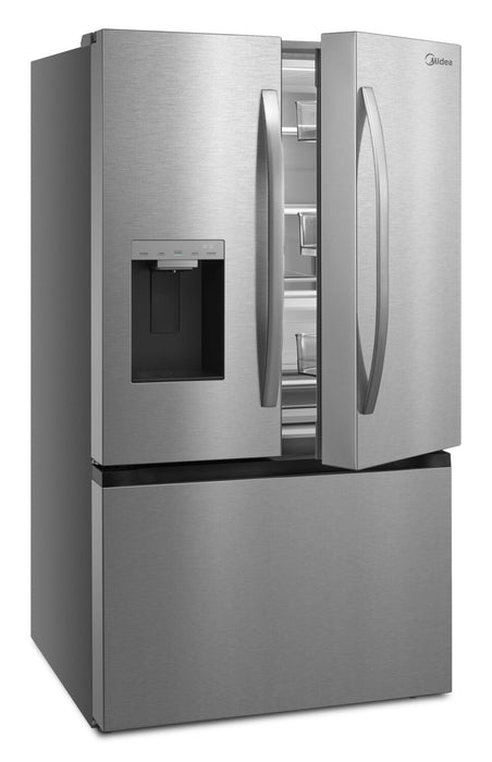 Réfrigérateur Midea de 28,9 pi³ et de 36 po à portes françaises avec distributeur automatique OneTouch AutoFillMC -  MRF29D9BST