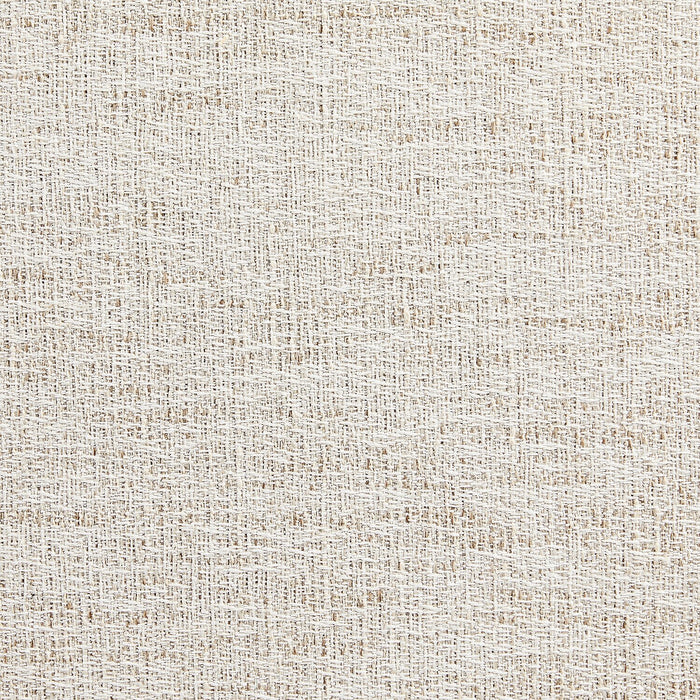 Pouf de rangement ovale Montreal de 43,5 po en tissu - blanc