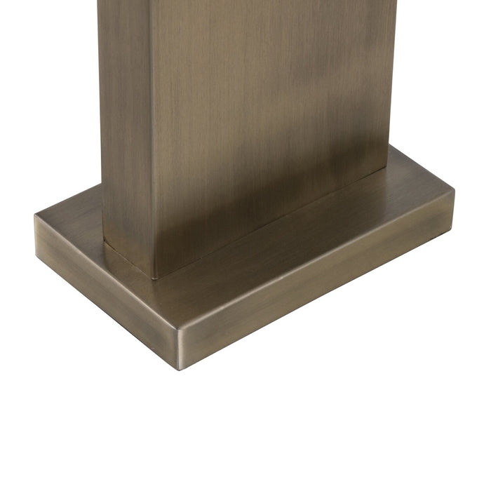 Lampe de table Nolan de 26 po en métal laiton antique 