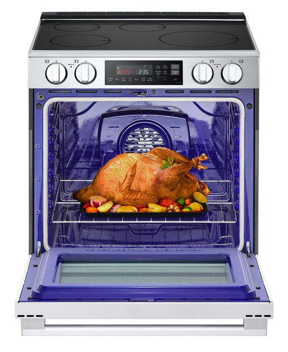 Cuisinière induction encastrée intelligente LG de 6,3 pi3 avec friture à air - LSIL6334XE
