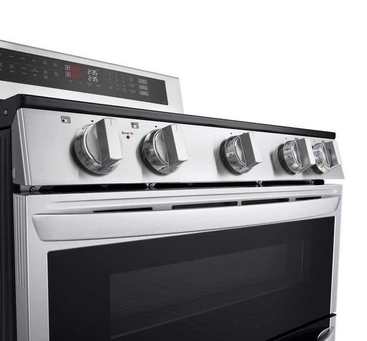 Cuisinière intelligente électrique LG à four double de 7,3 pi3 avec convection ProBake ConvectionMD - acier inoxydable - LDEL7324SE