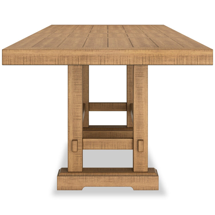 Table de salle à manger Archer de hauteur comptoir avec rallonge, 72 po à 108 po (L) - brun clair