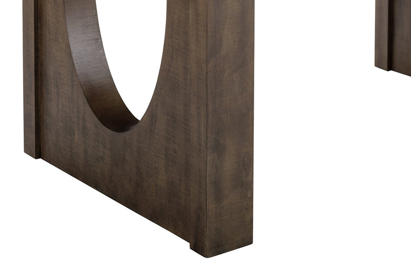 Table de salle à manger Sol de Kort & Co. de 78 po (L) avec base piédestal - brune