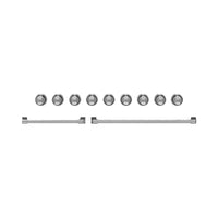 Ensemble de poignées et de boutons Thor Kitchen en acier inoxydable pour cuisinière de 48 po - CKA-RG48-SS