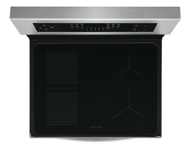 Cuisinière à induction Frigidaire Gallery de 5,3 pi³ avec commandes à l’arrière - acier inoxydable - GCRI306CBF