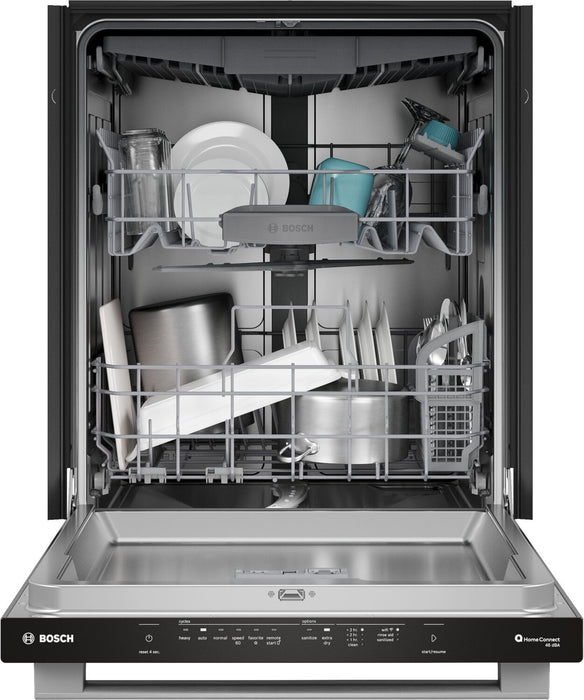 Lave-vaisselle Bosch de série 300 de 24 po et de 46 dBA avec commandes sur le dessus - acier inoxydable - SHX53DM5N