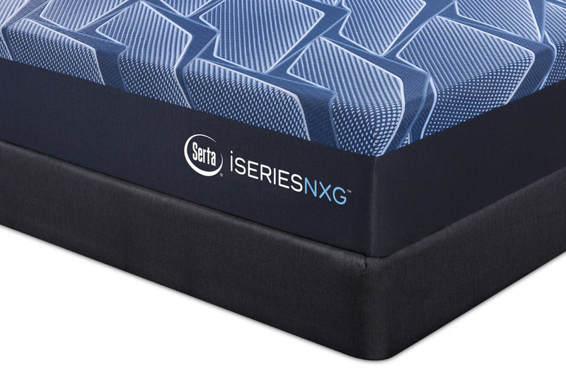 Ensemble matelas luxueux moyen à plateau régulier NXG1300 iSeries de Serta pour grand lit