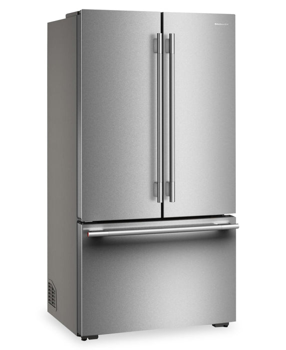 Réfrigérateur KitchenAid de 36 po et de 24 pi3 de profondeur comptoir à portes françaises - inoxydable PrintShieldMC - KRFC236SPS
