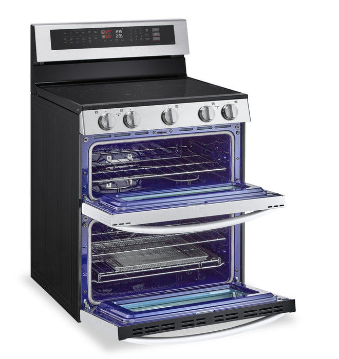 Cuisinière intelligente électrique LG à four double de 7,3 pi3 avec convection ProBake ConvectionMD - acier inoxydable - LDEL7324SE