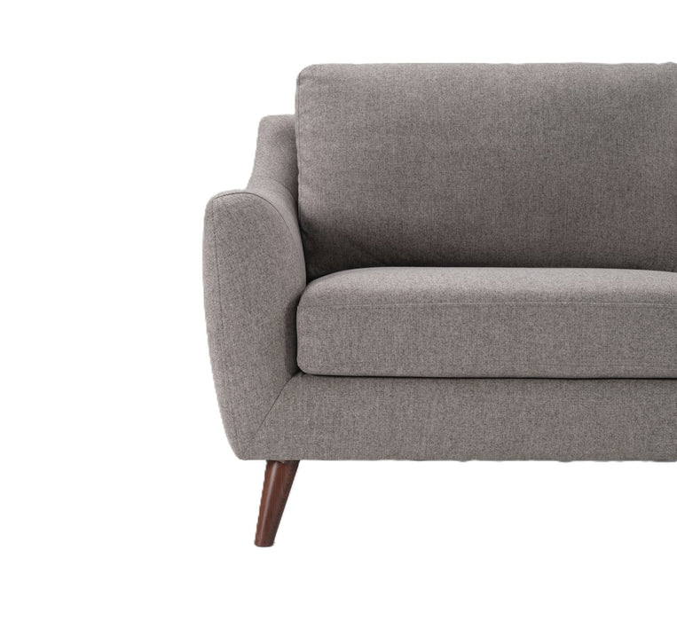 Sofa Ivy de 75,5 po en tissu avec coussins de dossier amovibles - gris