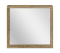 Miroir de commode de chambre à coucher Sable - brun clair