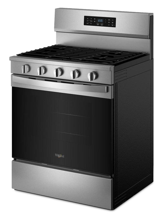 Cuisinière à gaz Whirlpool de 5,0 pi3 avec cuisson à air – acier inoxydable résistant aux traces de doigts - WFGS5730SZ