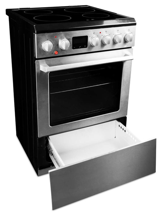 Cuisinière électrique Danby de 2,5 pi3 et de 24 po avec TruAirFry - acier inoxydable - DRCA240BSSC