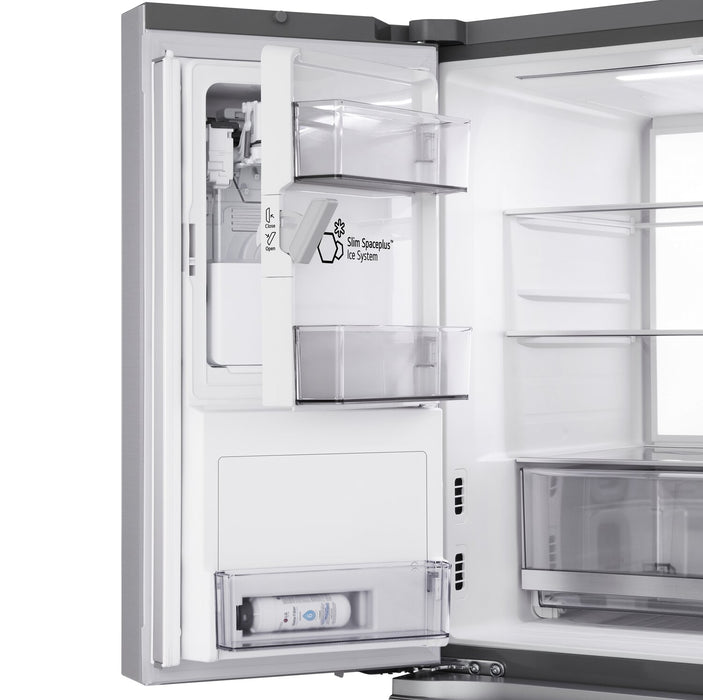 Réfrigérateur à 4 portes LG de 29 pi3 et de 36 po de profondeur standard MAXMC à portes françaises avec InstaViewMD - LF29S9775S