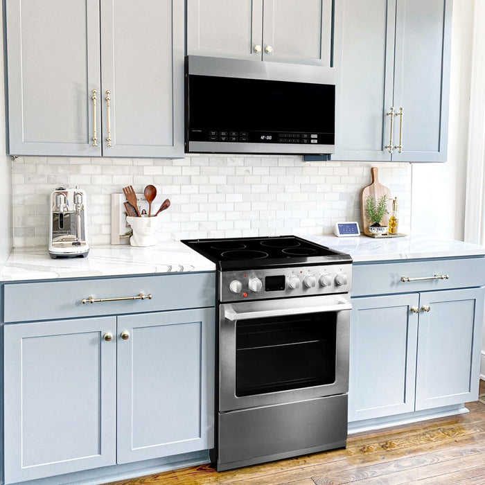 Cuisinière électrique Danby de 2,5 pi3 et de 24 po avec TruAirFry - acier inoxydable - DRCA240BSSC