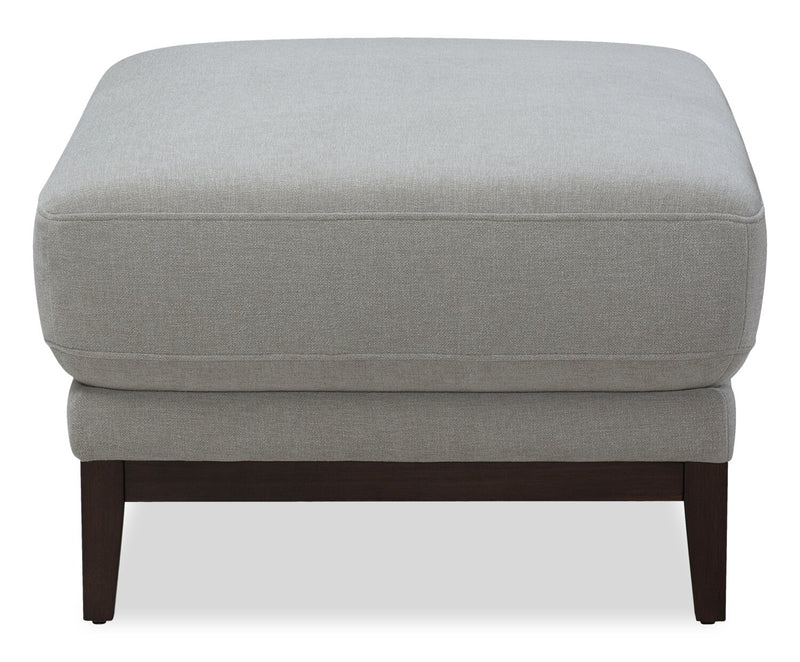 Pouf Horizon de 44,09 po en tissu - gris