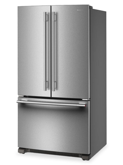 Réfrigérateur KitchenAid de 25 pi³ et de 36 po à portes françaises avec distributeur d’eau interne - KRFF136SPS