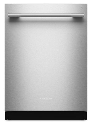Lave-vaisselle KitchenAid de 24 po et de 41 dBA avec 3e panier à jets - acier inoxydable avec fini PrintShieldMC - KDTS324SPS 