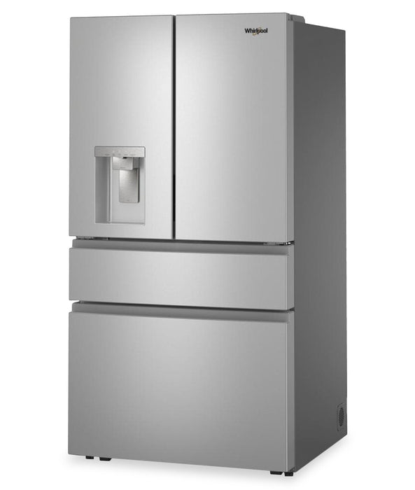 Réfrigérateur Whirlpool de 29 pi3 et de 36 po à portes françaises - acier inoxydable résistant aux traces de doigts - WRMF3536SZ