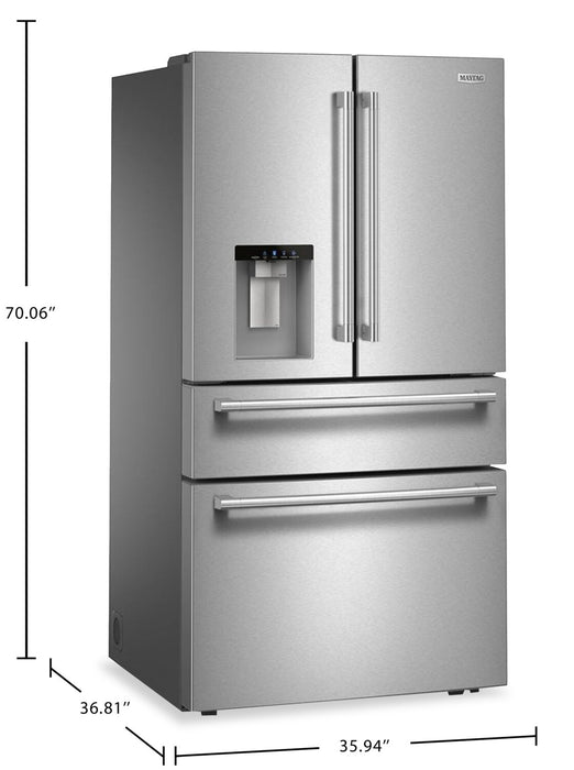 Réfrigérateur Maytag de 29 pi³ à portes françaises de 36 po – acier inoxydable – MRMF5436TZ