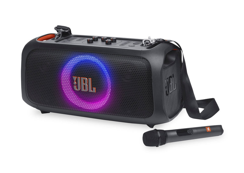 Haut-parleur de fête sans fil PartyBox On-The-Go Essential de JBL de 100 W avec son JBL Pro (JBLPBOTGESAM)