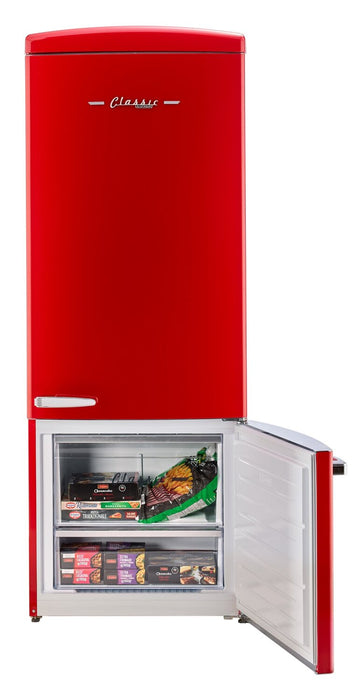Réfrigérateur Classic Rétro d’Unique de 28 po et de 17 pi3 à congélateur inférieur - rouge - UNQ-455L R AC