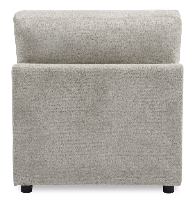 Fauteuil sans accoudoirs modulaire Voyage en tissu avec coussins de dossier amovibles - Beige
