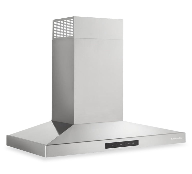 Hotte de cuisinière murale KitchenAid de 36 po de style auvent à 4 vitesses - acier inoxydable - KVWC736SSS