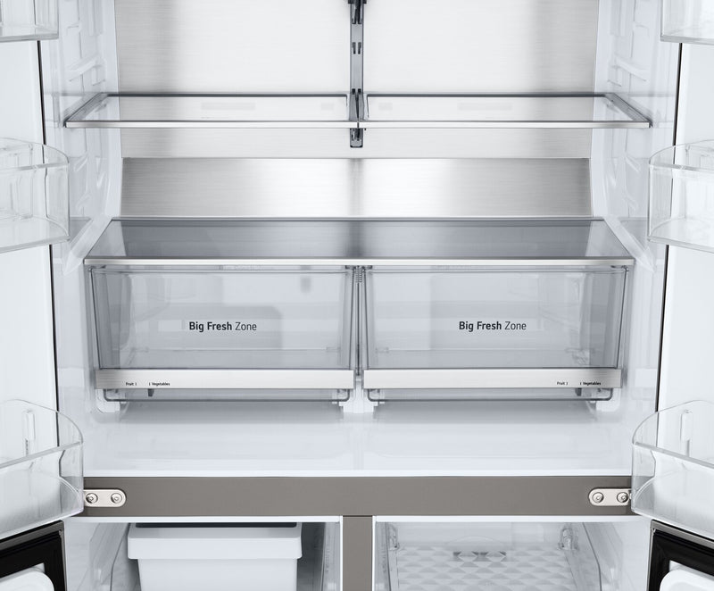 Réfrigérateur LG de 23,6 pi3 et de 36 po de profondeur comptoir à 4 portes françaises avec machine à glaçons - LF24C8200S